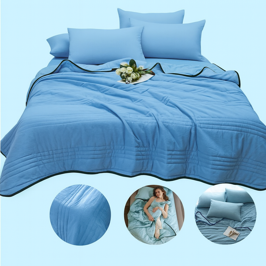 Cooling Blankets Pure Color Summer Quilt Plain Summer Cool Quilt Compressible Air-conditioning Quilt Quilt Blanket